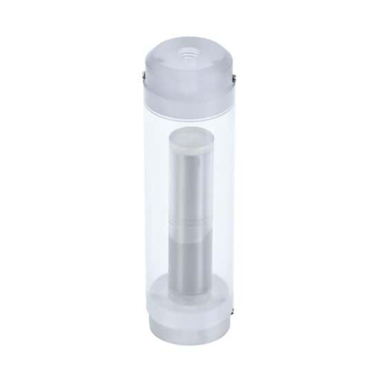 Cole-Parmer SamplePrep 6885 Grinding Vial Set, Mid-Size Vial, 25 mL, PC Cylinder and End Plugs, PC Encapsulated Steel Impactor
