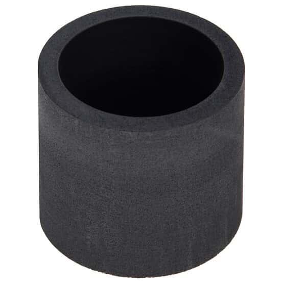 Cole-Parmer SamplePrep 7158 Regular-Purity Graphite Crucible with Flat Bottom, 27 mL; 10/PK