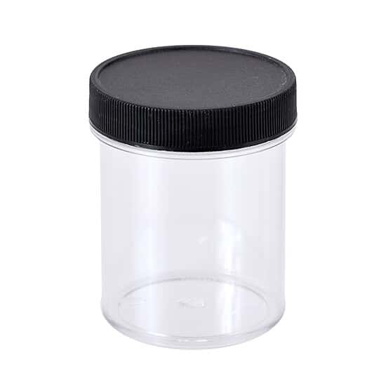 Cole-Parmer SamplePrep 8002 Grinding Vials, Polystyrene with Screw-On Cap, 135 mL; 100/PK