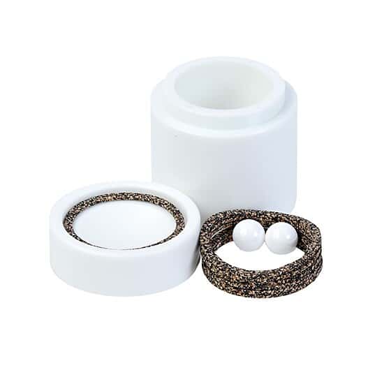 Cole-Parmer SamplePrep 8005 Grinding Vial Set, Zirconia Ceramic, 45 mL; 1/EA