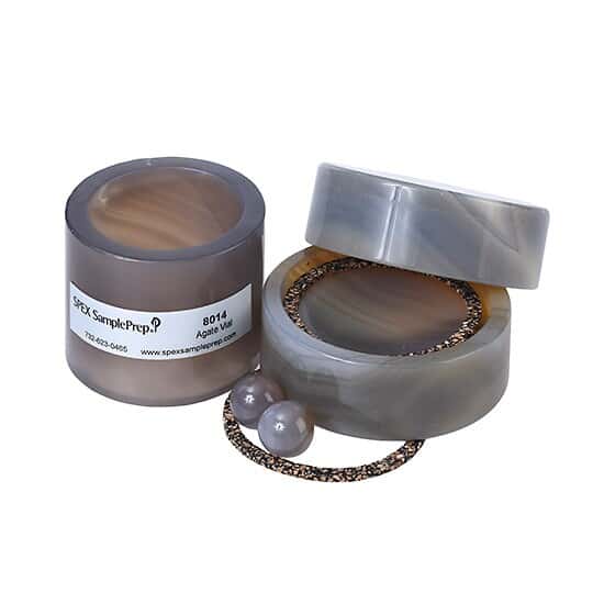 Cole-Parmer SamplePrep 8014 Grinding Vial Set, Agate, 45 mL; 1/EA