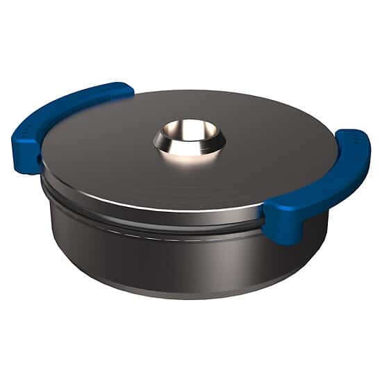 Cole-Parmer SamplePrep 8521-H Grinding Container with Handles, Hardened Steel; 650 mL
