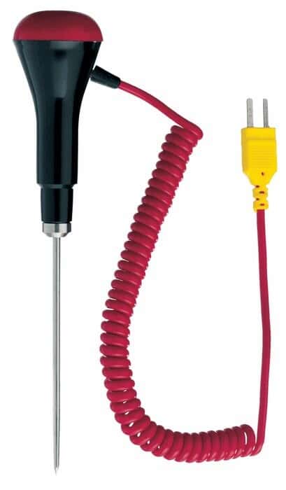 COMARK PK24M Thermocouple Standard Industrial Food Penetration Probe, Type K, 1.6 mm Tip