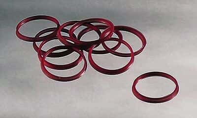 Corning Pyrex 1395-45HTR Pour Rings for 1395 Media Bottles, High Temperature, Red