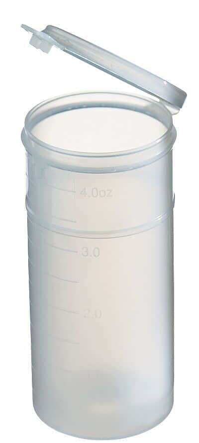 Corning 1730-10 Snap-Seal Plastic Sample Containers, Translucent PP, 10 oz