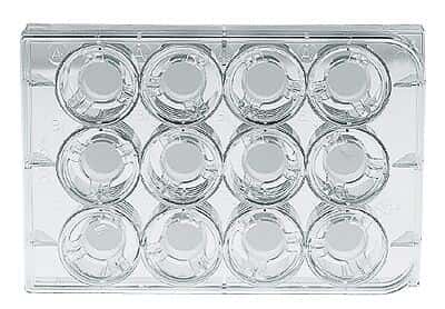 Corning Transwell® Permeable Supports, Sterile, Polycarbonate Membrane, 0.4 µm, 12-Cluster Plate; 48/Cs