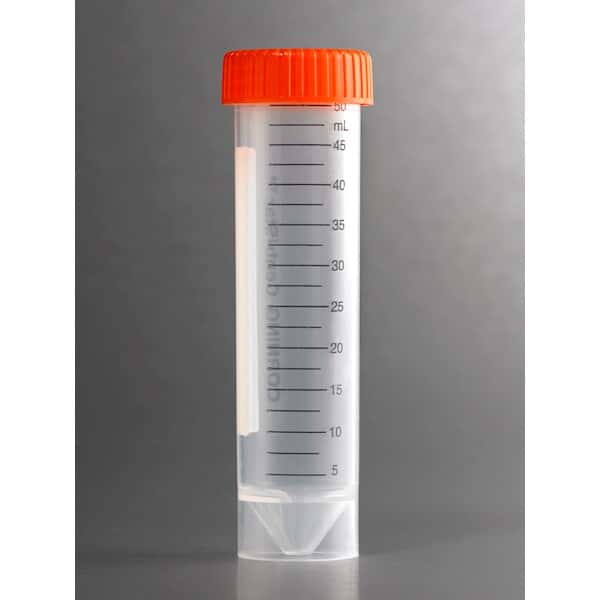 Corning 50 mL PP Centrifuge Tubes, Self-Standing with Plug Seal Cap, Bulk Packed, Sterile, 25/Pack