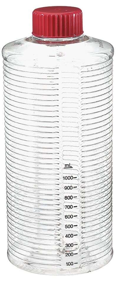 Corning Roller Bottle, Sterile, Polystyrene, Tissue Culture Treated, Easy Grip Vent Cap, 1700 cm2; 20/Cs