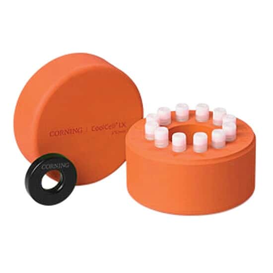 Corning LX CoolCell Freezing System for Cryogenic Vials, orange, 12 exposed vials; 1/ea