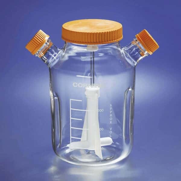 Corning Reusable Spinner Flask with Angled Sidearms, Glass, 1000 mL, 100 mm Center Neck