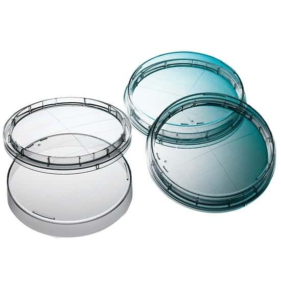 Corning Gosselin Contact Dish, Polystyrene, 60 x 15 mm, Sterile, Flat Bottom, 3 Vents; 720/Cs