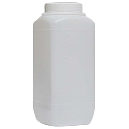 Corning Gosselin Storage Bottle with Screw Cap, 2.5 L, square, HDPE, sterile; 35/cs