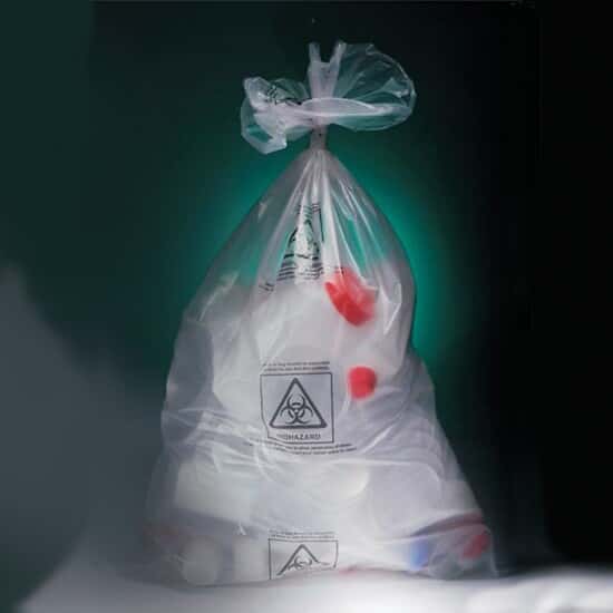 Corning Gosselin Autoclavable Bags, 9L, polypropylene, with biohazard symbol; 500/cs