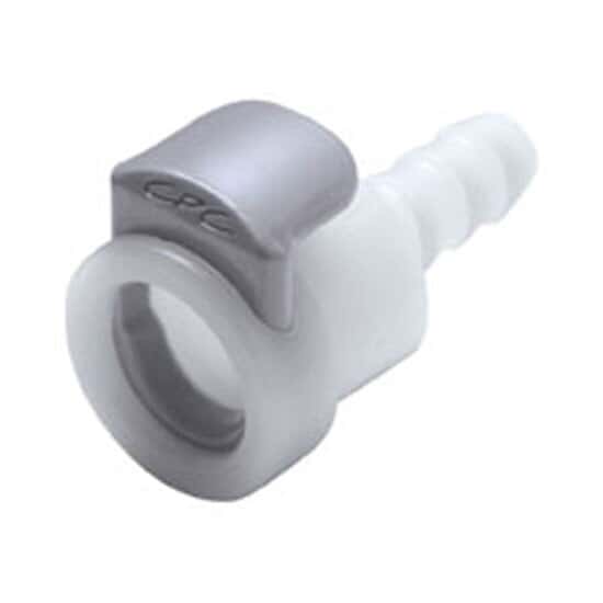 CPC (Colder) APC Quick-Disconnect Fitting, Hose Barb Body, Acetal, Non-Valved, 1/4