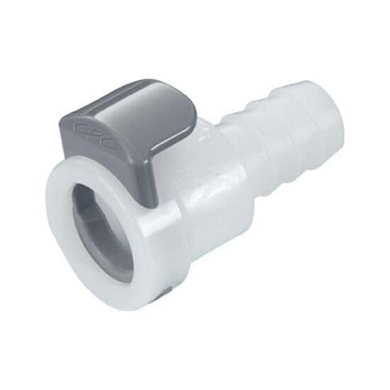 CPC (Colder) APC Quick-Disconnect Fitting, Hose Barb Body, Acetal, Non-Valved, 3/8