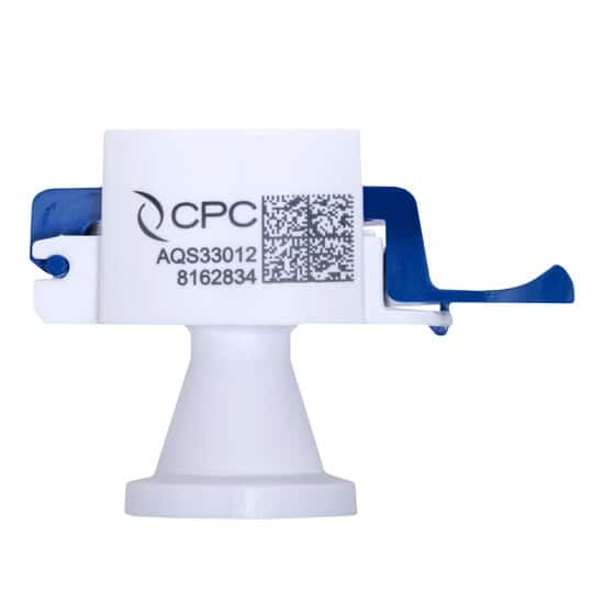 CPC (Colder) AseptiQuik® S Quick-Disconnect Fitting, Low-Flow, Genderless Sanitary Adapter, Polycarbonate, 1/4