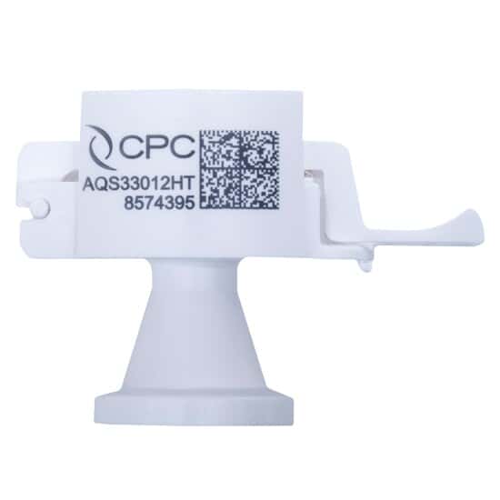 CPC (Colder) AseptiQuik® S Quick-Disconnect Fitting, Low-Flow, Genderless Sanitary Adapter, High-Temperature Polycarbonate, 3/4