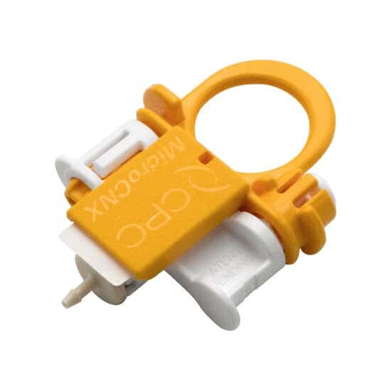 CPC (Colder) MicroCNX® ULT Quick-Disconnect Fitting, Micro-Flow, Genderless Hose Barb, Polyphenylsulfone, 1/16