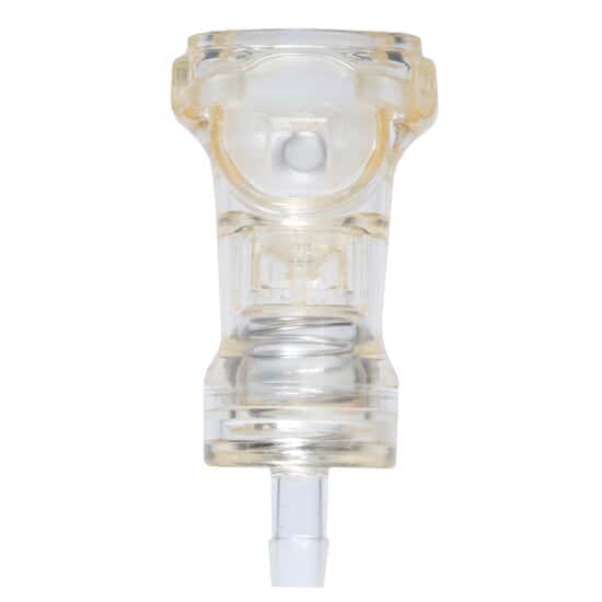 CPC (Colder) HFC39 Quick-Disconnect Fitting, Hose Barb Body, Polysulfone with Stainless Steel Valve, 3/8