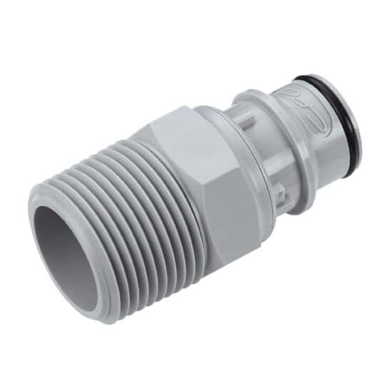 CPC (Colder) HFCD12 Quick-Disconnect Fitting, Threaded Insert, Polypropylene, Valved, 3/4