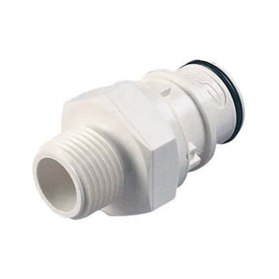 CPC (Colder) HFCD35 Quick-Disconnect Fitting, Threaded Insert, Polysulfone, Valved, 3/8