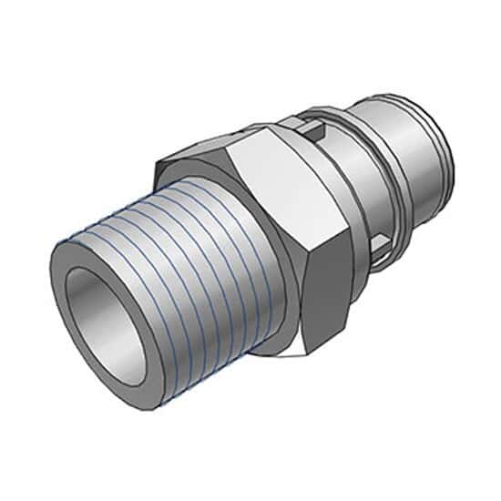 CPC (Colder) HFCD12 Quick-Disconnect Fitting, Threaded Insert, Polypropylene, Valved, 1/2