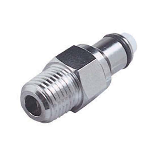 CPC (Colder) LC Quick-Disconnect Fitting, Threaded Insert, Chrome-Plated Brass, Non-Valved, 1/4