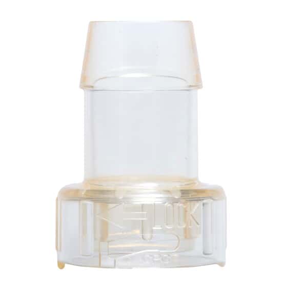 CPC (Colder) MPU® Quick-Disconnect Fitting, Twist-to-Connect, Hose Barb Body, Polysulfone, Non-Valved, 1