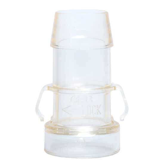 CPC (Colder) MPU® Quick-Disconnect Fitting, Twist-to-Connect, Hose Barb Insert, Polysulfone, Non-Valved, 1