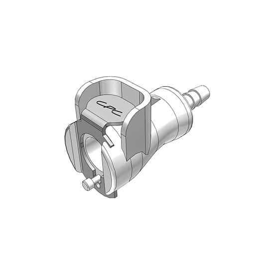 CPC (Colder) PMC Quick-Disconnect Fitting, Hose Barb Body, Acetal, Non-Valved, 1/8