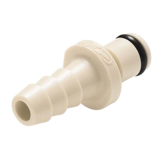 CPC (Colder) PMC12 Quick-Disconnect Fitting, Hose Barb Insert, Polypropylene, Non-Valved, 1/4