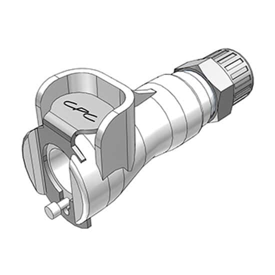 CPC (Colder) PMCD Quick-Disconnect Fittings, PTF Body, Valved, Acetal, 1/4