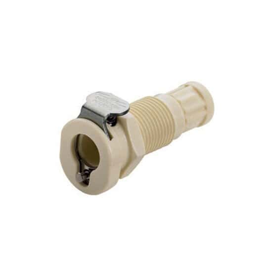 CPC (Colder) PMCD Quick-Disconnect Fittings, Thread Body, Panel Mount, Valved, Polypropylene, 1/4-28 UNF(F)