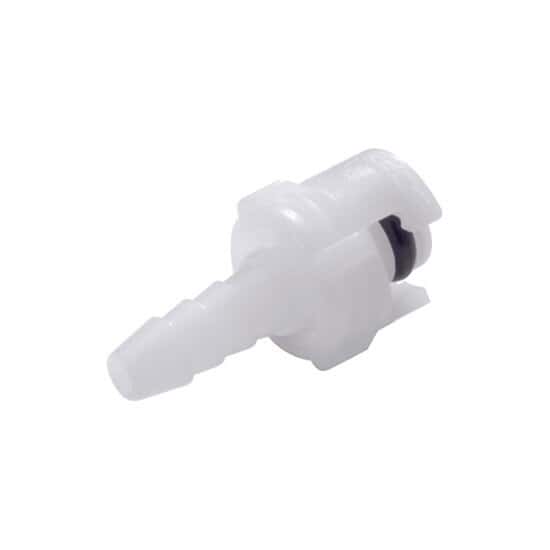 CPC (Colder) SMC Mini Quick-Disconnect Fitting, Hose Barb Insert, Acetal, Non-Valved, 1/8