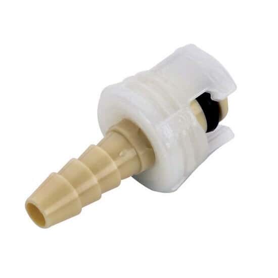 CPC (Colder) SMC Mini Quick-Disconnect Fitting, Hose Barb Insert, PP, Non-Valved, 1/8