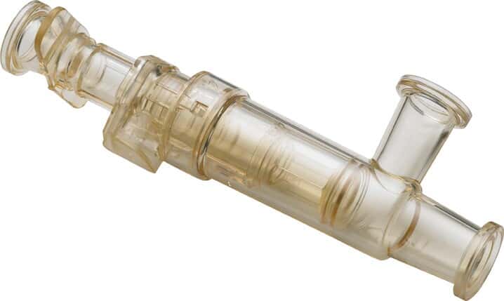 CPC (Colder) Steam-Thru® II Sanitary Steam-in-Place Connector, Two Cycle, Polysulfone with Polycarbonate Sleeve, 3/4