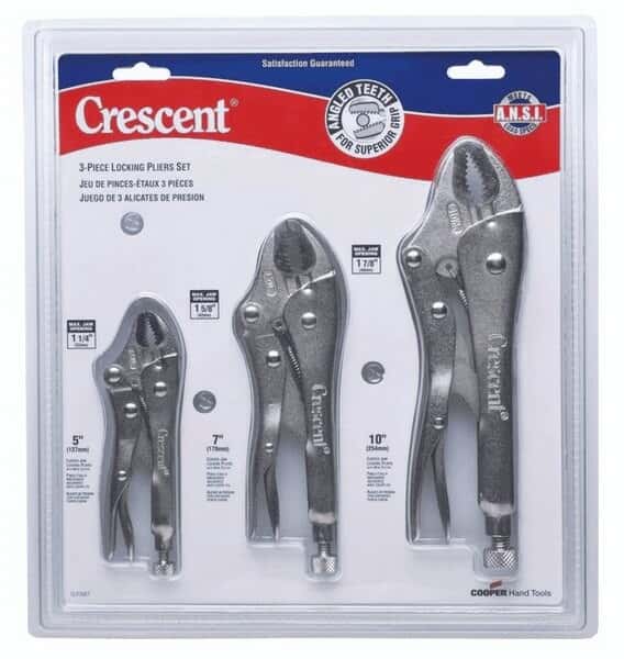Crescent CLP3SET 3 Piece Locking Pliers Set from ColeParmer