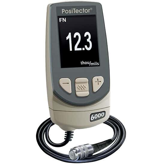 DeFelsko 6000FNS1 Standard Coating Thickness Gauge; Non-Magnetic/Non-Conductive, Remote Probe