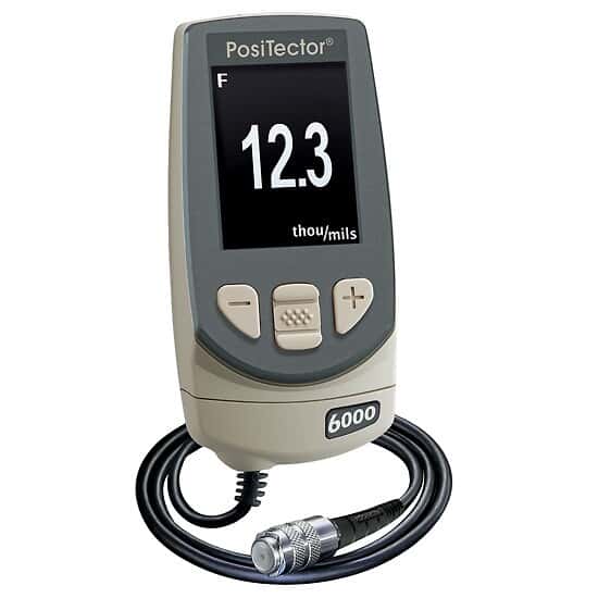 DeFelsko 6000FS1 Standard Coating Thickness Gauge; Non-Magnetic Over Fe, Remote Probe
