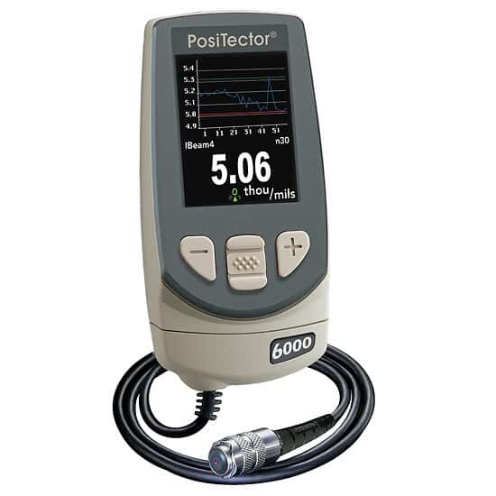 DeFelsko 6000FS3 Advanced Coating Thickness Gauge; Non-Magnetic Over Fe, Remote Probe