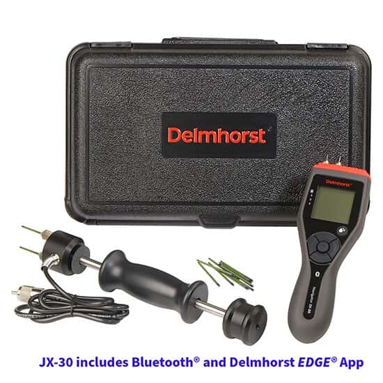 Delmhorst JX-30 Digital Pin Moisture Meter with Bluetooth® Connectivity, Wood Package