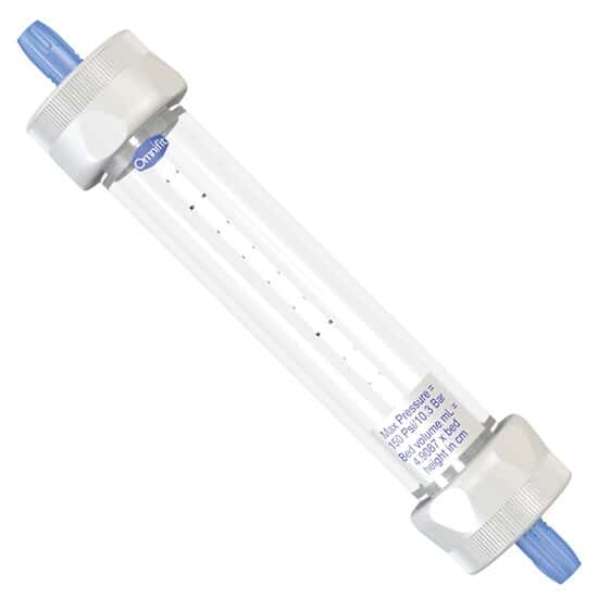 Diba Omnifit® EZ Chromatography Column with 2 Fixed Endpieces, 15 mm ID x 100 mm L
