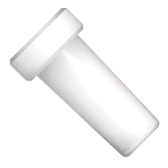 Diba Omnifit® T-Series Solvent Waste Cap Adapter, PTFE, Male Luer Slip x 1/16