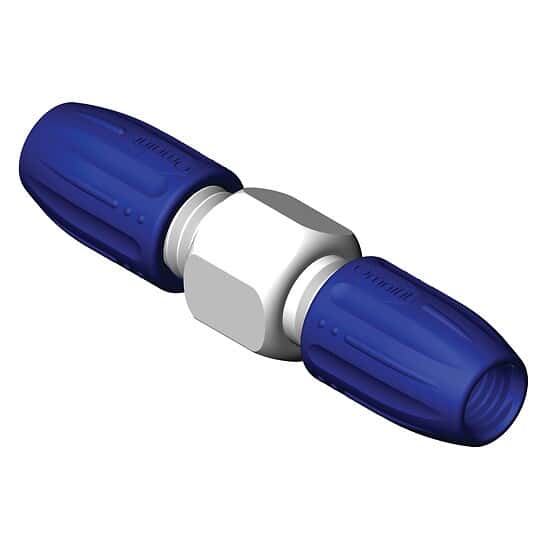 Diba Omnifit® Standard Connector for 1 to 4 mm OD Tubing, 2-way, straight; 3/pk