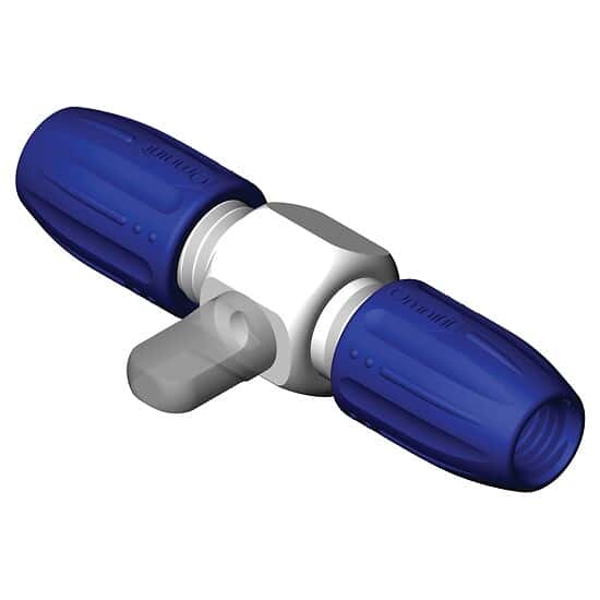 Diba Omnifit® Standard Valve for 1 to 4 mm OD Tubing, 2-way, straight; 2/pk