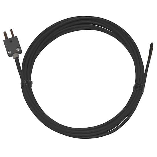 Digi-Sense Type-J Pvc-Ins Probe; Epo x y-Coated Tip, Mini-Connector, Ungrounded , 10ft 20 -Gauge