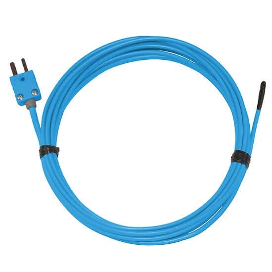 Digi-Sense Type-T Pvc-Ins Probe; Epo x y-Coated Tip, Mini-Connector, Ungrounded , 10ft 20 -Gauge