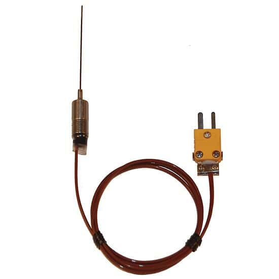 Digi-Sense Type-K Hypodermic Probe Mini-Connector, 2.25