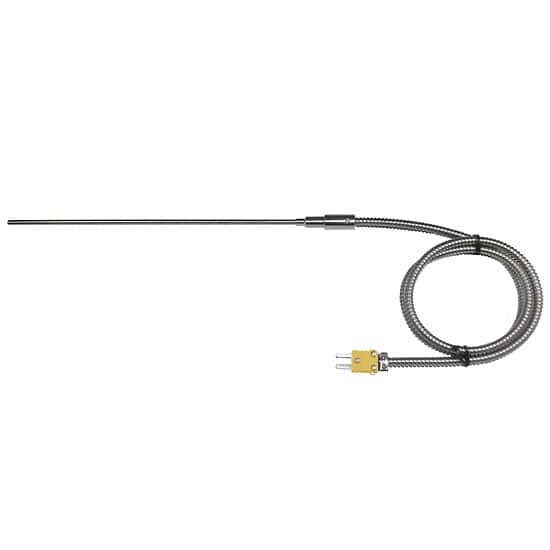 Digi-Sense Type-K Hvy-Dty Ind SS Handle Mini-Connector, 36