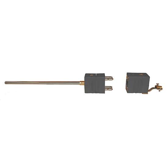 Digi-Sense Type K Thermocouple Inconel Probe Quick DisConnector, Dual with Std-Connector, 12